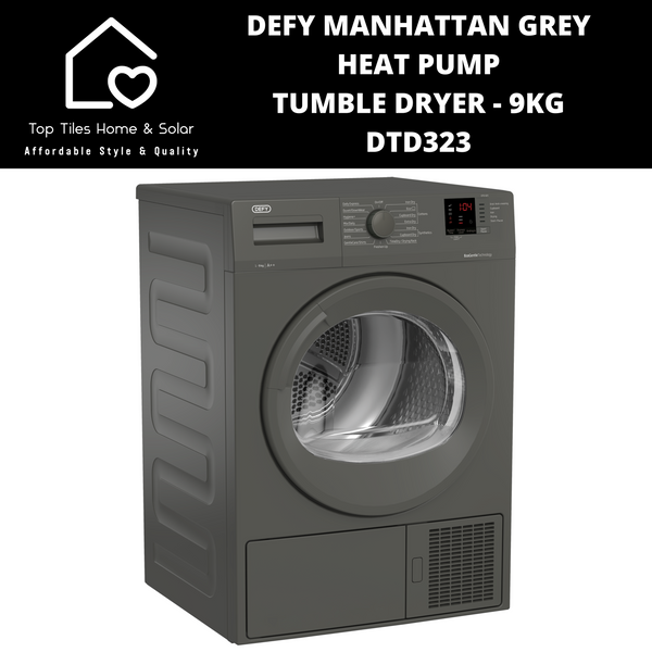 Defy Manhattan Grey Heat Pump Tumble Dryer - 9kg DTD323