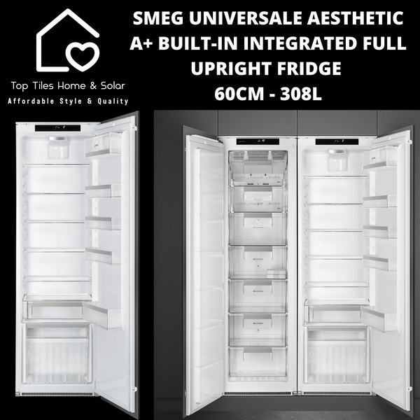 Smeg Universale Aesthetic A+ Built-in Integrated Full Upright Fridge 60cm - 308L