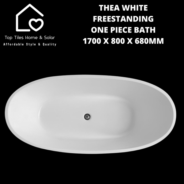 Thea White Freestanding One Piece Bath - 1700 x 800 x 680mm