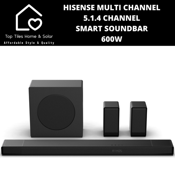 Hisense Multi Channel 5.1.4 Channel Smart Soundbar - 600W