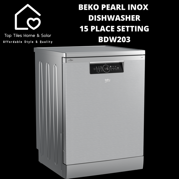 Beko Pearl Inox Dishwasher - 15 Place Setting - BDW203