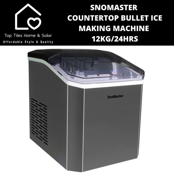 SnoMaster Countertop Bullet Ice Making Machine - 12kg/24Hrs