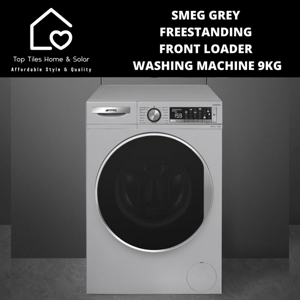 Smeg Grey Freestanding Front Loader Washing Machine - 9kg