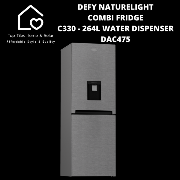 Defy Naturelight Combi Fridge C330 - 264L Water Dispenser DAC475