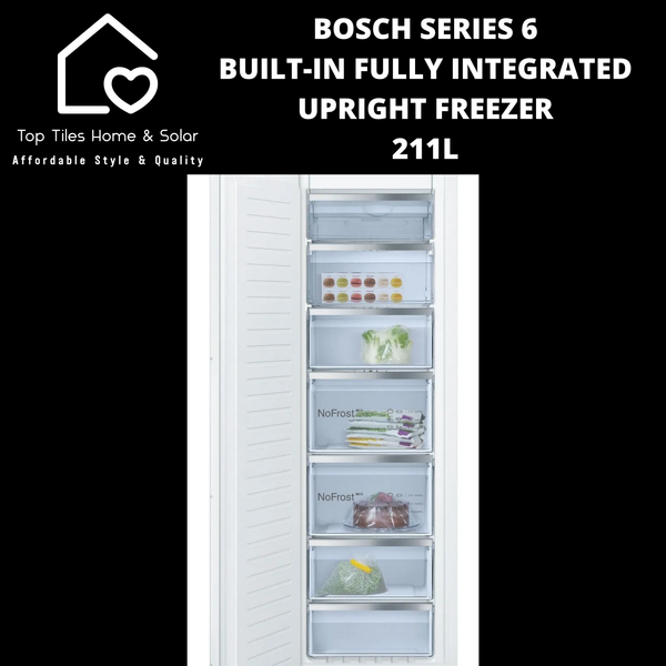 Bosch Series 6 - Built-in Fully Integrated Upright Freezer - 211L