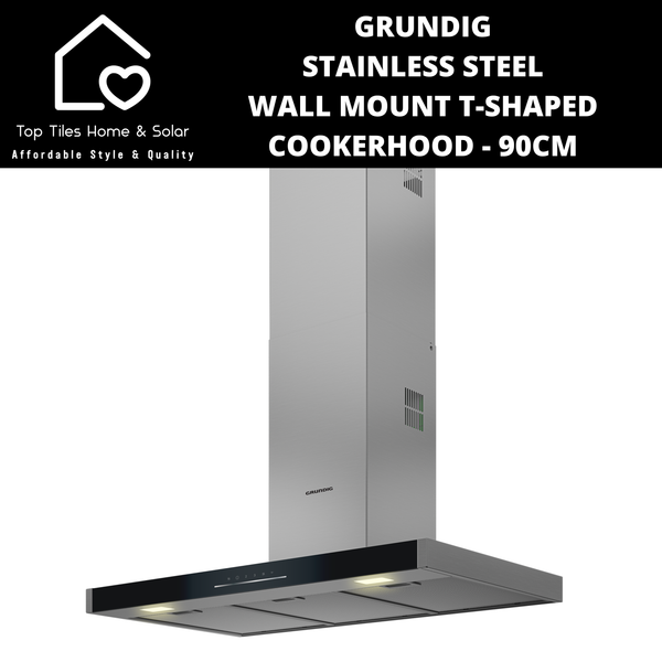 Grundig Stainless Steel Wall Mount T Cookerhood - 90cm
