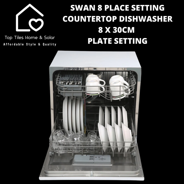 Swan 8 Place Setting Countertop Dishwasher - 8 x 30cm Plate Setting