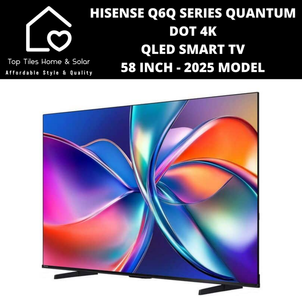 Hisense Q6Q Series Quantum Dot 4K QLED Smart TV - 58 Inch 2025 MODEL