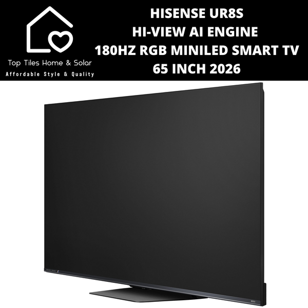 Hisense UR8S Hi-View AI Engine 180Hz RGB MiniLED Smart TV - 65 Inch 2026