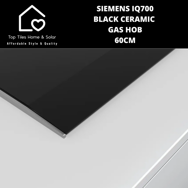 Siemens iQ700 - Black Ceramic Gas Hob - 60cm