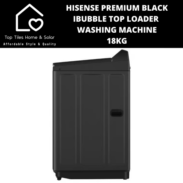 Hisense Premium Black iBubble Top Loader Washing Machine - 18kg
