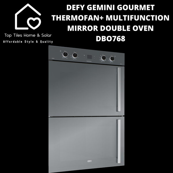 Defy Gemini Gourmet Thermofan+ Multifunction Double Oven - DBO768