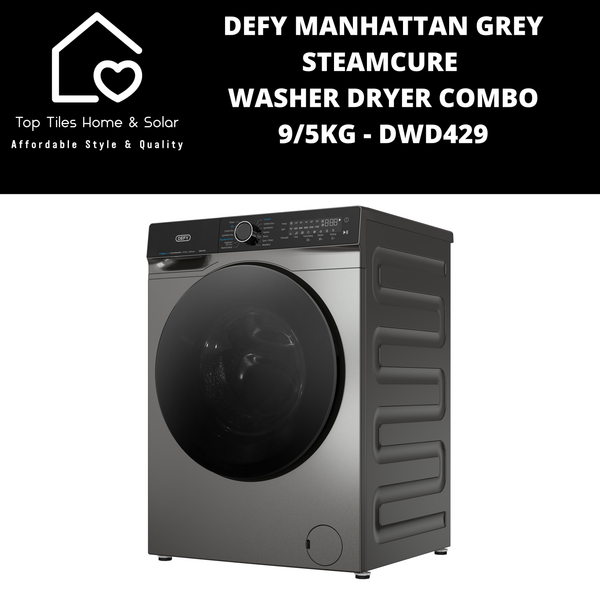 Defy Manhattan Grey SteamCure Washer Dryer Combo - 9/5kg DWD429