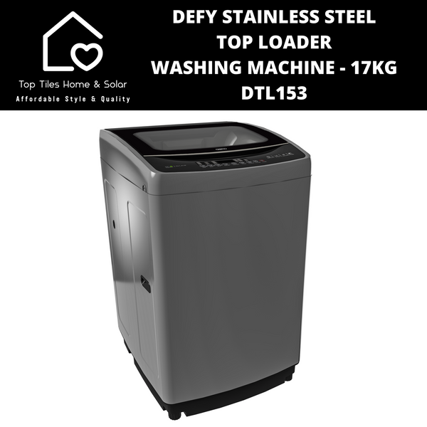 Defy Stainless Top Loader Washing Machine - 17kg DTL153