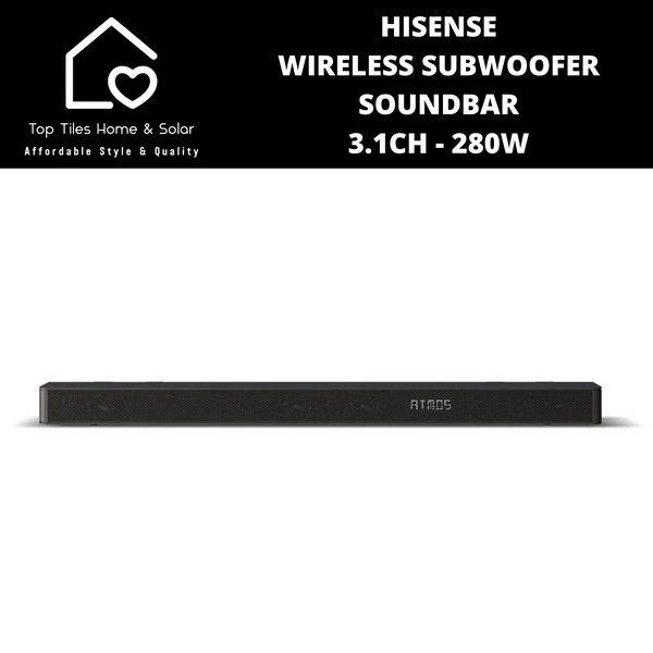 Hisense Wireless Subwoofer Soundbar 3.1Ch - 280W