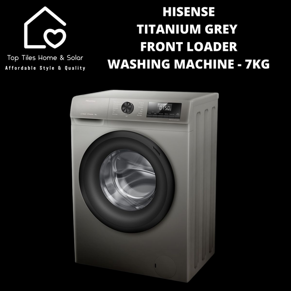 Hisense Titanium Grey Front Loader Washing Machine - 7kg