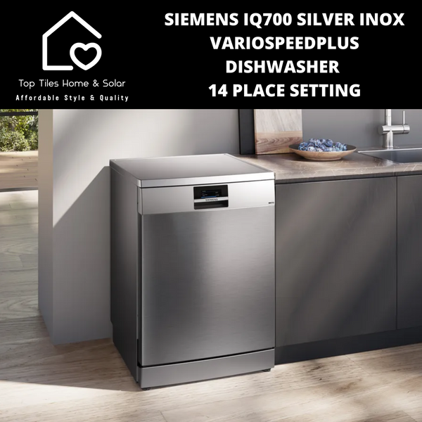 Siemens iQ700 - Silver Inox VarioSpeedPlus Dishwasher - 14 Place Setting