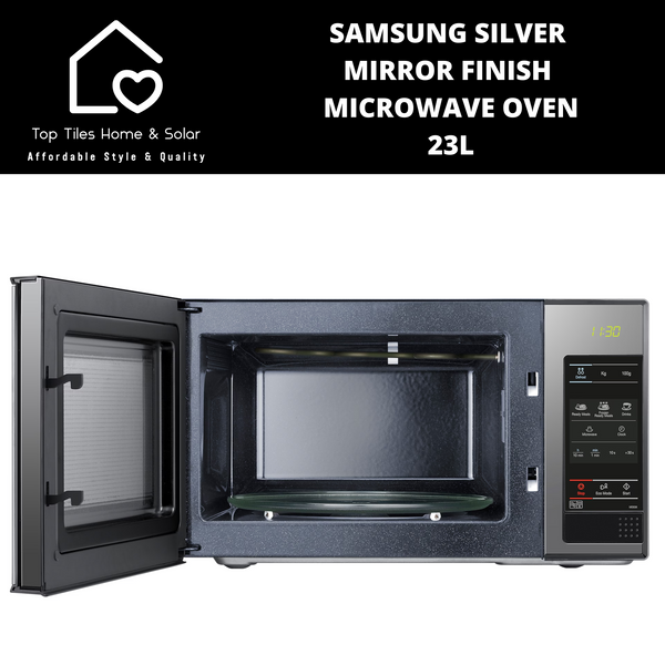 Samsung Silver Mirror Finish Microwave Oven - 23L