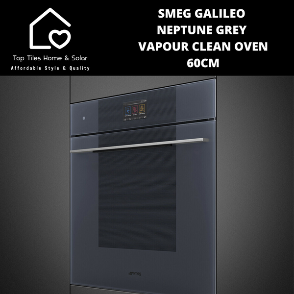 Smeg Galileo Neptune Grey Vapour Clean Oven – 60cm