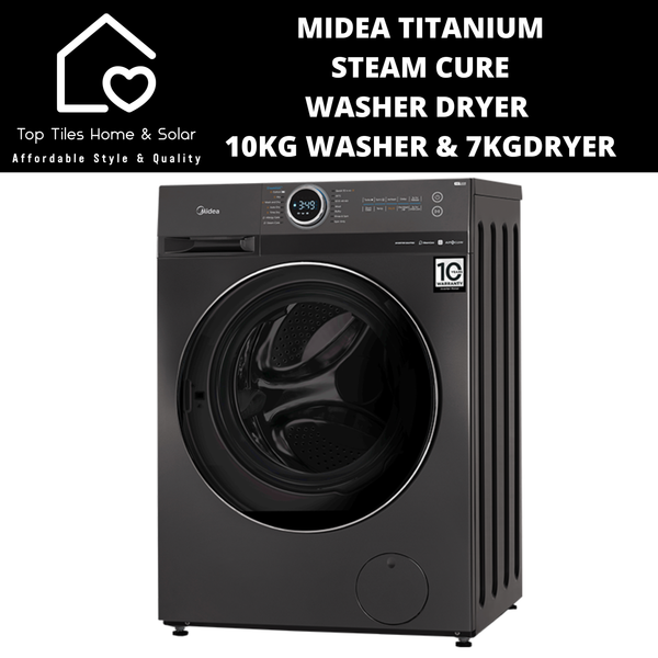 Midea Titanium Steam Cure Washer Dryer - 10/7kg Washer Dryer