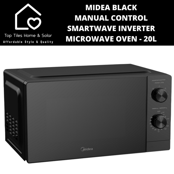 Midea Black Manual Control SmartWave Inverter Microwave Oven - 20L
