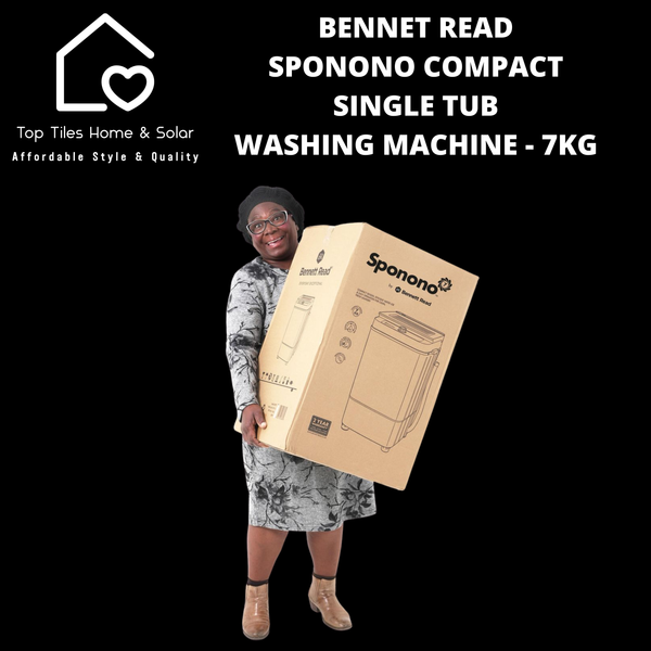 Bennet Sponono Read Compact Single Tub Washing Machine - 7kg