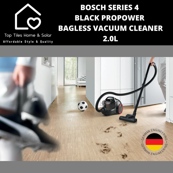 Bosch Series 4 - Black ProPower Bagless Vacuum Cleaner - 2.0L