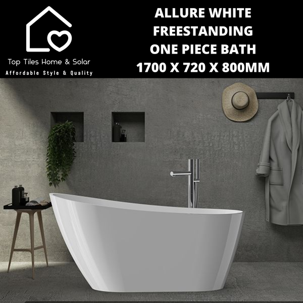 Allure White Freestanding One Piece Bath - 1700 x 720 x 800mm