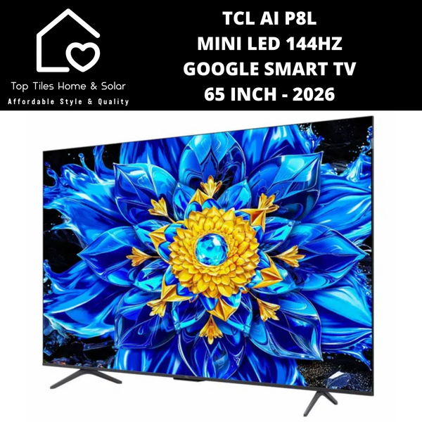 TCL AI P8L Mini LED 144Hz Google Smart TV - 65 Inch