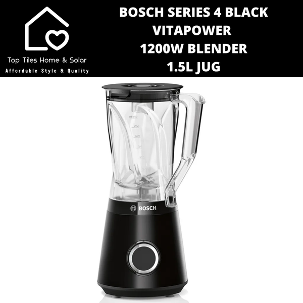 Bosch Series 4 - Black VitaPower 1200W Blender - 1.5L Jug
