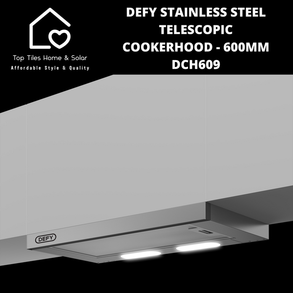 Defy Stainless Steel Integrated Telescopic Cookerhood- 600mm DCH609