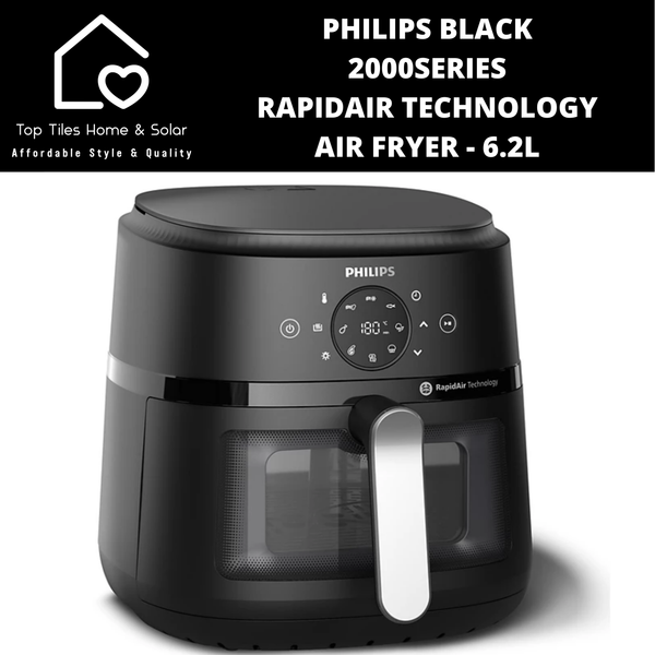 Philips Black 2000Series RapidAir Technology Air Fryer - 6.2L