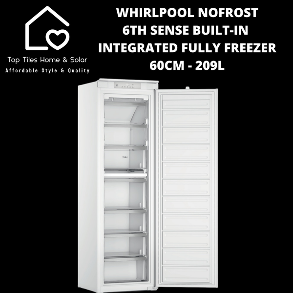 Whirlpool NoFrost 6th Sense Built-in Integrated Fridge Freezer 60cm - 209L