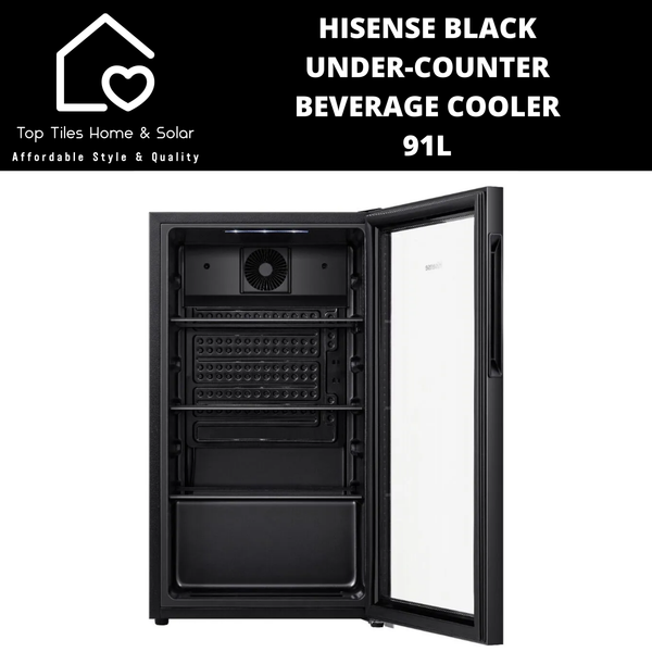 Hisense Black Under-Counter Beverage Cooler - 91L