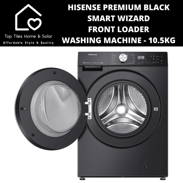 Hisense Premium Black Smart Front Loader Washing Machine - 10.5kg