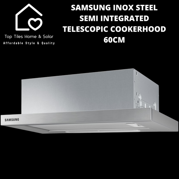 Samsung Inox Steel Semi Integrated Telescopic Cookerhood - 60cm