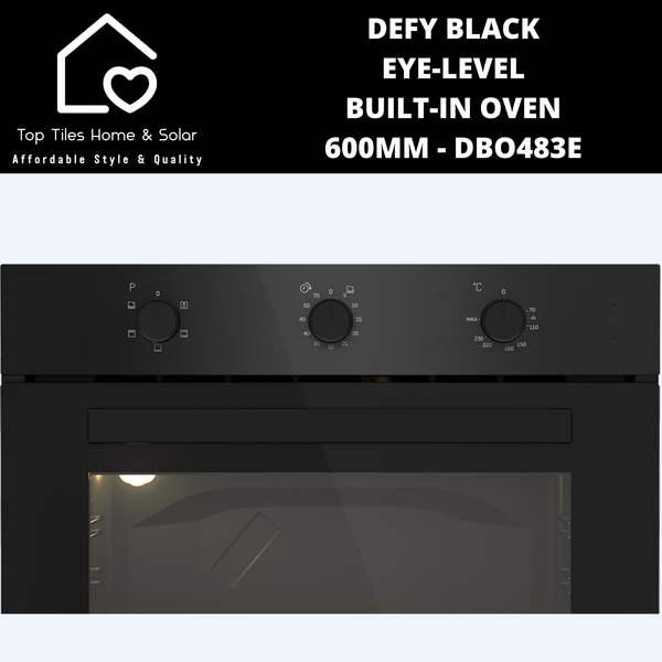 Defy Black Eye-level Built-in oven - 60cm DBO483E