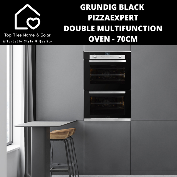 Grundig Black PizzaExpert Double Oven -70cm
