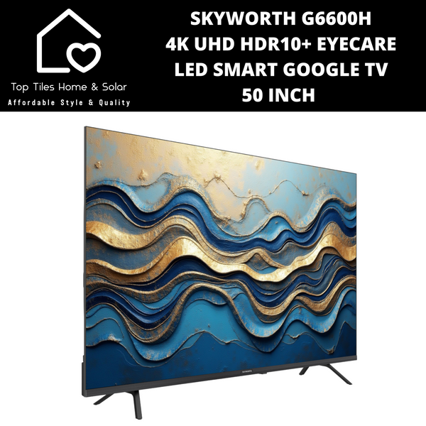 Skyworth 4K UHD HDR10+ EyeCare LED Smart Google TV - 50 Inch G6600H