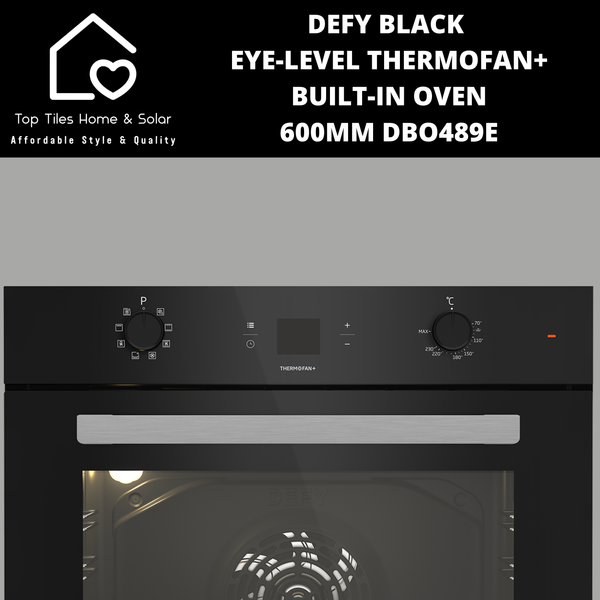 Defy Black Eye-level Thermofan+ Built-in oven - 600mm DBO489E