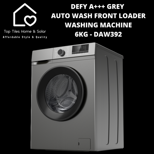 Defy A+++ Grey Auto Wash Front Loader Washing Machine - 6kg DAW392