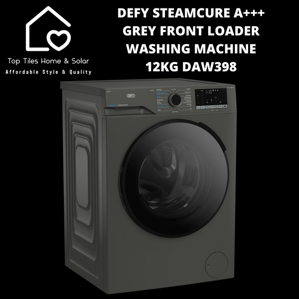 Defy SteamCure A+++ Grey Front Loader Washing Machine - 12kg DAW398