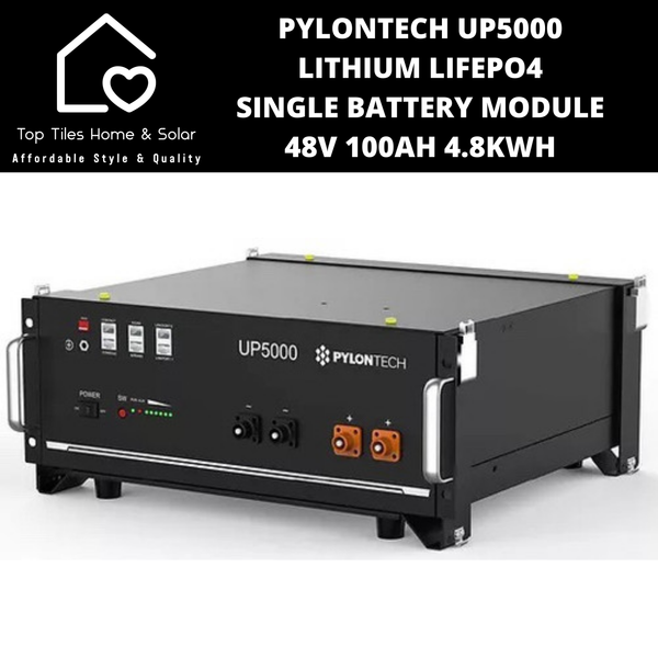 Pylontech UP5000 Lithium LiFePo4 Single Solar Battery Module - 48V 100Ah 4.8kWh