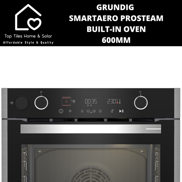 Grundig SmartAero ProSteam Built-in Oven - 600mm