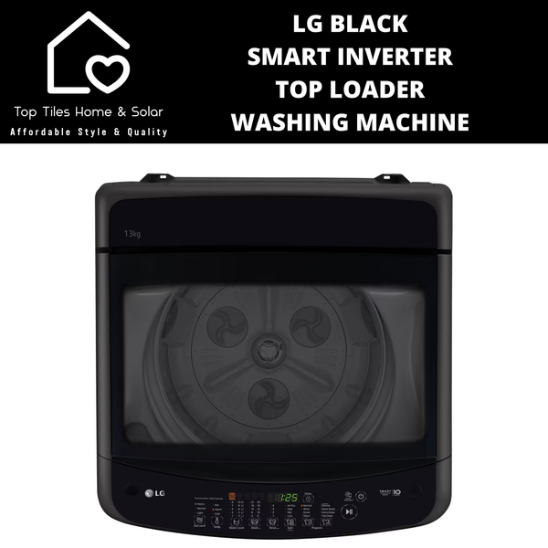 LG Black Smart Inverter Top Loader Washing Machine - 13kg
