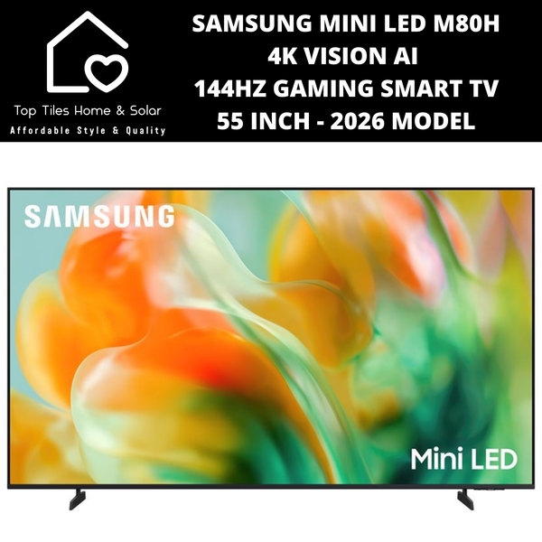 Samsung Mini LED M80H 4K Vision AI 144Hz Gaming Smart TV - 55 Inch 2026 MODEL