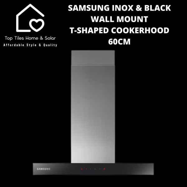 Samsung Inox & Black Wall Mount T Shaped Cookerhood - 60cm