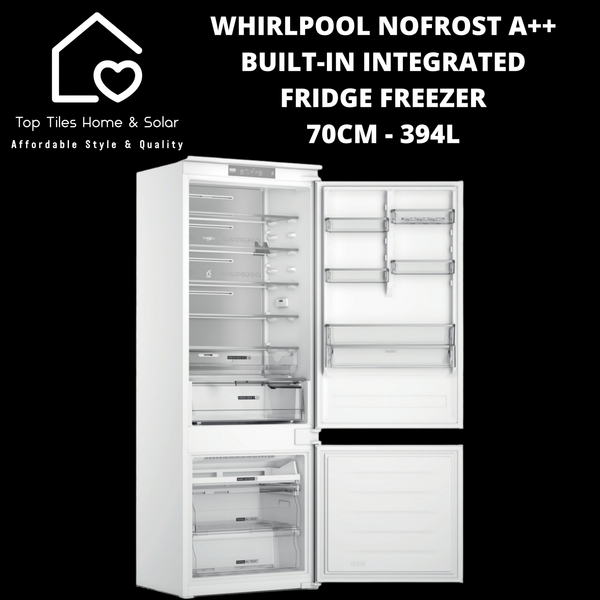 Whirlpool NoFrost A++ Built-in Integrated Fridge Freezer 70cm - 394L