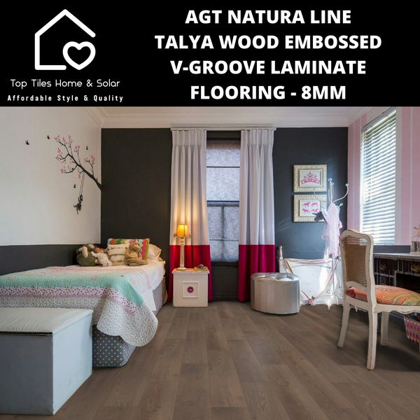 AGT Natura Line Talya Wood Embossed V-Groove Laminate Flooring - 8mm