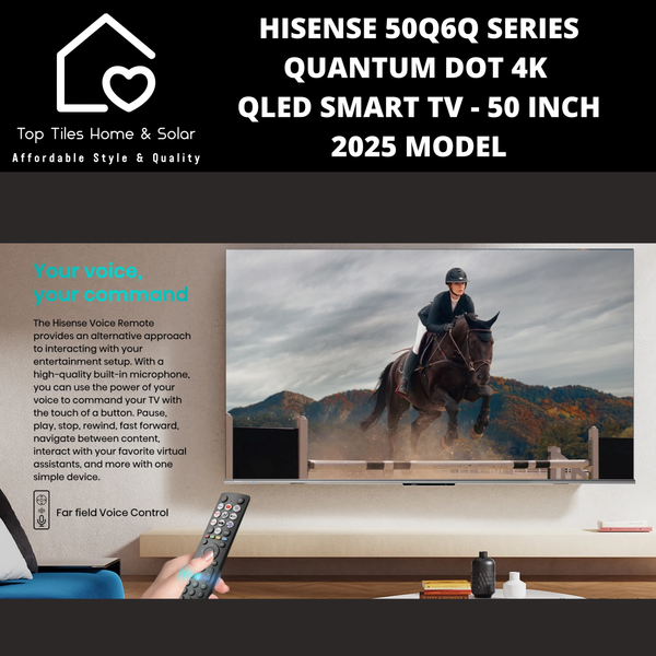 Hisense 50Q6Q Series Quantum Dot 4K QLED Smart TV - 50 Inch 2025 MODEL